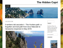Tablet Screenshot of hiddencapri.com